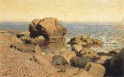 Isaac Levitan Sea bank rummaged oil painting reproduction